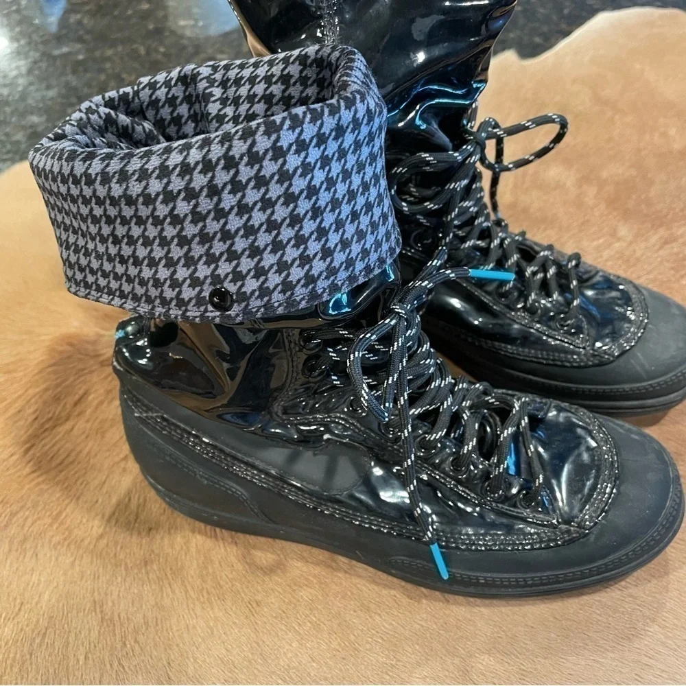 Nike Storm Warrior Hi Boots 6M Black Patent Leather